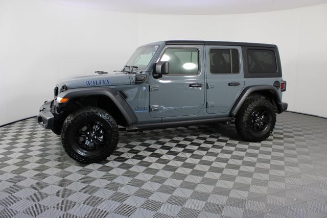 Used 2025 Jeep Wrangler 4xe Willys 4XE with VIN 1C4RJXN60SW585916 for sale in Aurora, MO