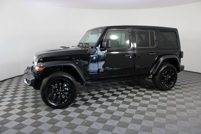 Used 2025 Jeep Wrangler 4xe Sahara 4XE with VIN 1C4RJXP63SW585079 for sale in Aurora, MO