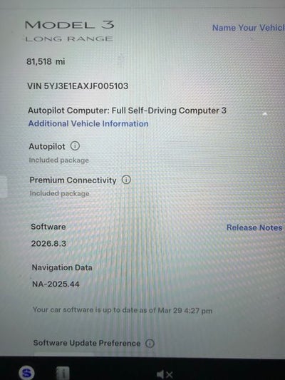 2018 Tesla Model 3 Long Range