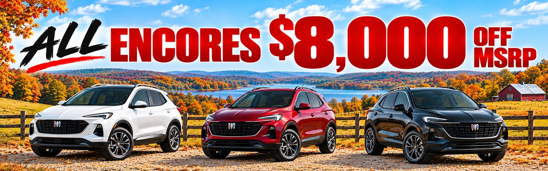 All Encores $8,000 off MSRP